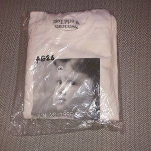 SOLD-Ariana grande white sweatshirt birthday merch